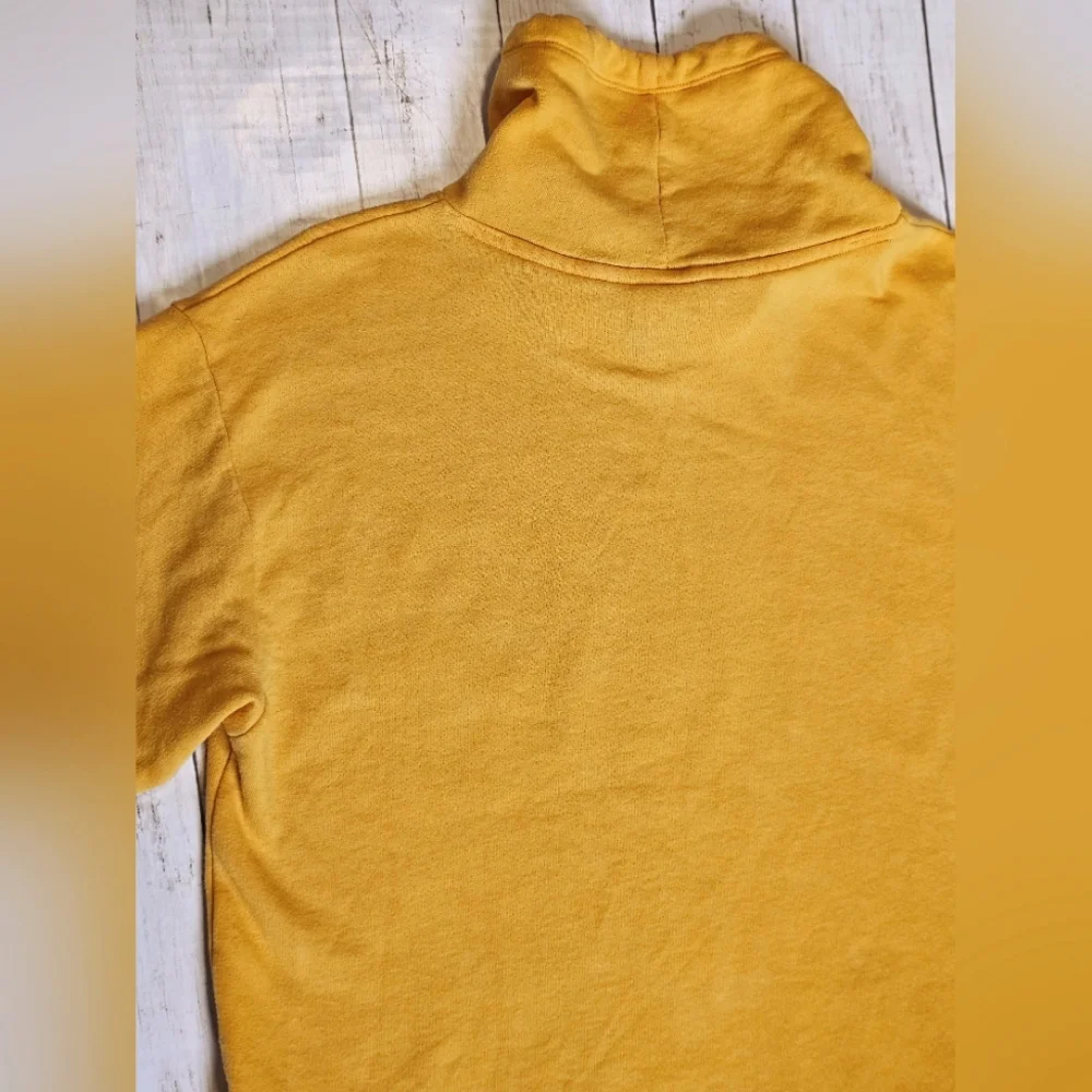 Victoria's Secret PINK Yellow & Black Pullover Cowl Neck Drawstrings w/pockets - Picture 4 of 7